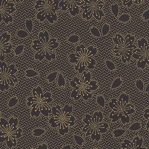 Papertree Feuille imprimée 50 x 70 cm Hanami Noir et or 100 g/m² pas cher