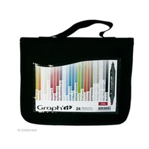 Comparateur de prix : Assortiment Feutre à alcool Graph'it Basic colors x 24