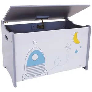 Comparateur de prix : Coffre à jouets en bois enfant Fun House Espace 67,5x42,5x53 cm