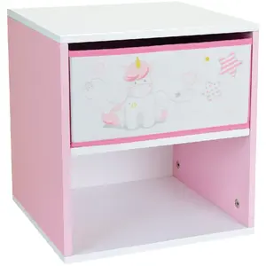 FUN HOUSE CIJEP Table de chevet enfant Licorne pas cher