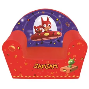 Fauteuil club enfant - FUN HOUSE - SamSam - Rouge - Intérieur - Enfant