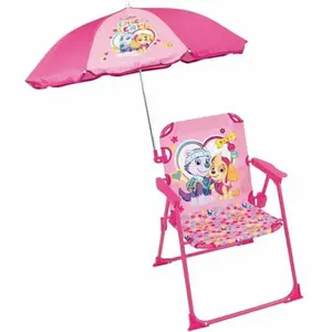 Comparateur de prix : Chaise pliante de camping PAT'PATROUILLE Stella Everest avec parasol ø...