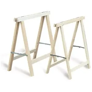 Tréteau pliant bois 75x75cm - MERCIER - 415 pas cher