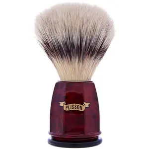 Plisson Blaireau Facette Façon Loupe De Noyer Fibre Blanc Haute Montagne 