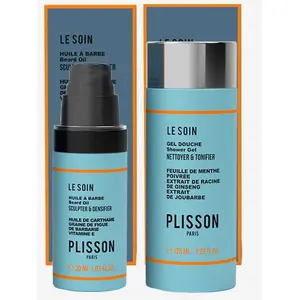 Comparateur de prix : Plisson Coffret Duo Le Beau Barbu Gel Douche et Huile à Barbe