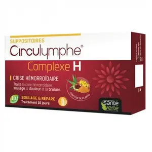 Comparateur de prix : Santé Verte Circulymphe complexe h 10 suppositoires