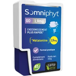 Comparateur de prix : Santé Verte Somniphyt Flash 1,9 mg 45 Comprimés