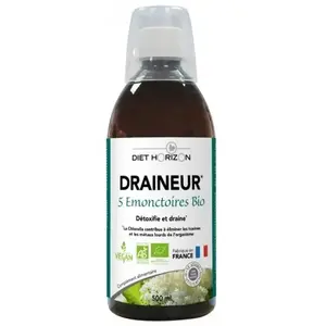 Comparateur de prix : Diet Horizon - Draineur 5 émonctoires Bio 500mL