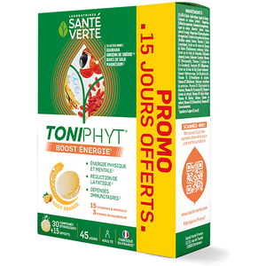 Comparateur de prix : SANTE VERTE Toniphyt Boost Energie 30 comprimés effervescents