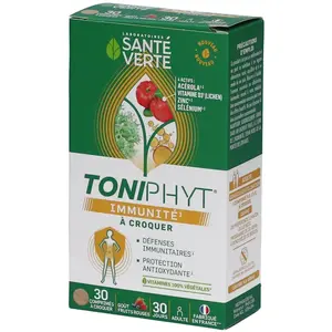 SANTEVERTE SANTE VERTE Toniphyt - Immunité x30 comprimés à croquer pas cher