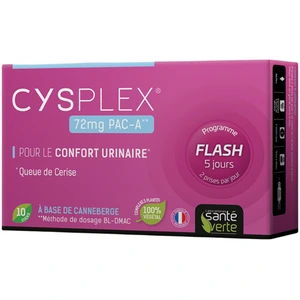 Comparateur de prix : Santé Verte CystiPlex 10 sticks