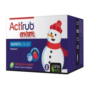 Comparateur de prix : Santé verte actirub sachets enfant goût framboise 20 sachets
