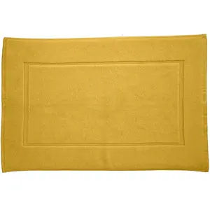 Soft by Perle de Coton - Tapis de bain safran - 50x80 cm T.U pas cher