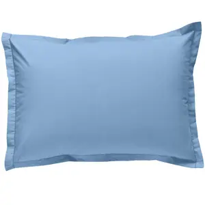 United by PDC - Taie d'oreiller 100% Percale de Coton bleu clair 65x65... pas cher