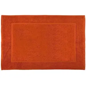 Soft by Perle de Coton - Tapis de bain coquelicot - 50x80 cm T.U pas cher