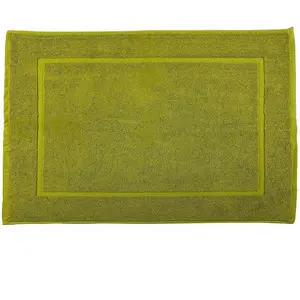 Soft by Perle de Coton - Tapis de bain olive - 50x80 cm T.U pas cher