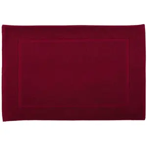 Soft by Perle de Coton - Tapis de bain cerise - 50x80 cm T.U pas cher