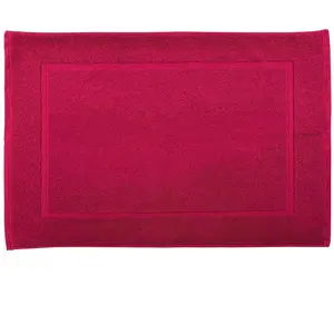 Soft by Perle de Coton - Tapis de bain orchidée - 50x80 cm T.U pas cher