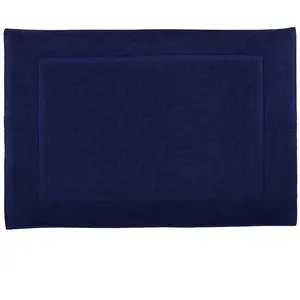 Soft by Perle de Coton - Tapis de bain navy - 50x80 cm T.U pas cher
