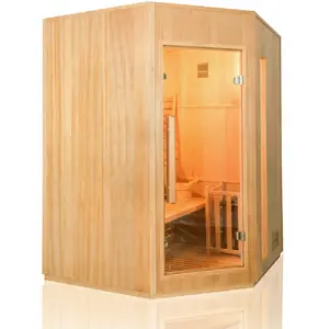 France Sauna Sauna vapeur FRANCE SAUNA Zen Angulaire 3/4 places pas cher