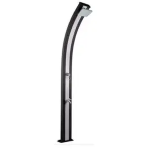 Douche solaire so spring anthracite/inox 30l + rince pieds FORMIDRAVendu pardouche-de-jardin.fr