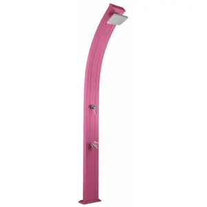 Comparateur de prix : Douche solaire so spring rose 30l + rince pieds FORMIDRA