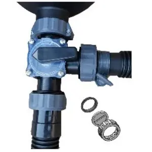 Vanne d'arrêt 3 voies à visser Ø 50 mm compatible intex/bestway POOLEX pas cher