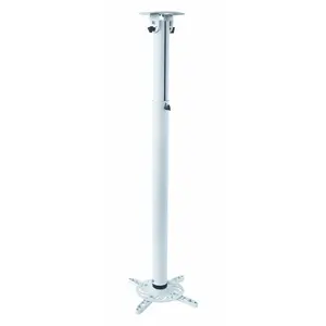 Comparateur de prix : KIMEX 052-2005 Support Plafond vidéoprojecteur Hauteur 70-117 cm Blanc