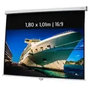 Kimex ecrans manuels 041-3412 manuel 1,80 x 1,01m - Format 16:9 pas cher