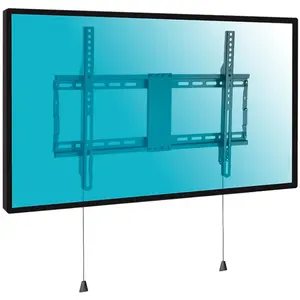 Kimex Support Mural Fixe écran TV 37-80, Système Pliable + Option antivol