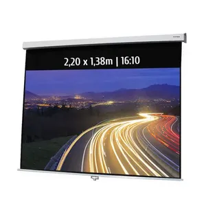 KIMEX Ecran de Projection Manuel 2,20 x 1,38m, Format 16:10 pas cher