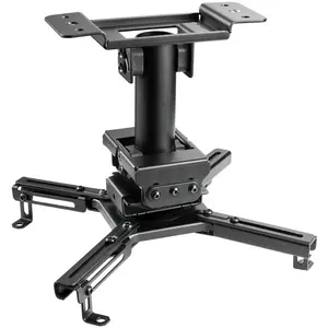 Comparateur de prix : Kimex supports plafond videoprojecteurs 052-3001 vidéoprojecteur, Hauteur 25cm, Noir