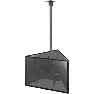 Comparateur de prix : Kimex Support plafond pour 3 écrans tv 50'- 75' Hauteur réglable 86-325 cm