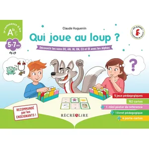 Comparateur de prix : Recrealire Qui joue au loup ? Découvrir les sons OU, AN, IN, ON, EU et OI avec les Alphas
