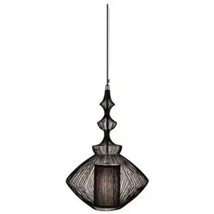 Suspension en métal noir 36cm Opium - Forestier