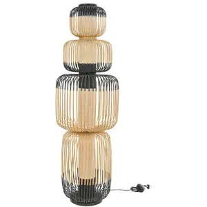 Forestier TOTEM BAMBOO-Lampadaire 4 lumières bamboo H138cm pas cher