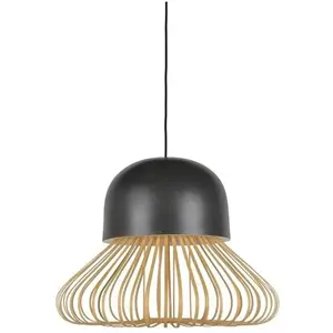 Forestier ANEMOS-Suspension Céramique/Bois Ø55cm H42cm pas cher