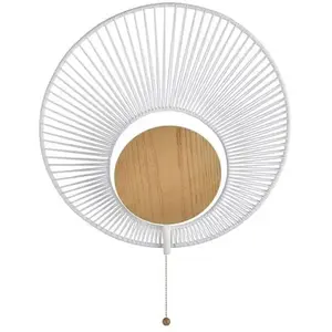 Applique murale en métal blanc Oyster - Forestier pas cher