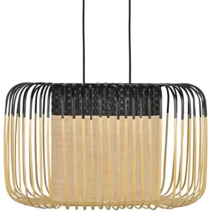 Forestier Bamboo oval S Suspension noir/naturel