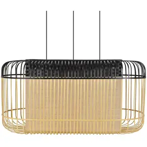 Forestier Bamboo oval XL Suspension noir/naturel