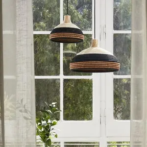 Forestier GRASS-Suspension Rotin et Fil d'abaca S Ø37cm