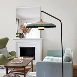 Forestier GRASS-Lampadaire Rotin / Fil d'Abaca H180cm