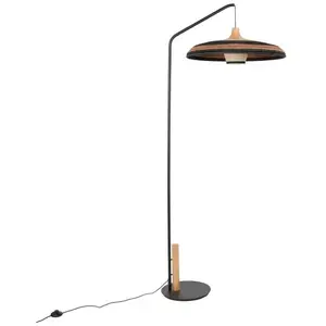 Forestier GRASS-Lampadaire Rotin / Fil d'Abaca H180cm