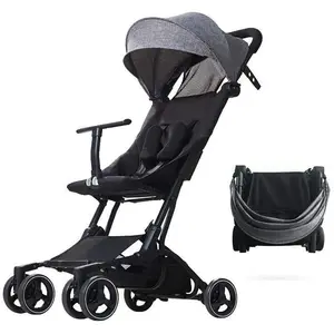 Poussette canne PIKO BEBE2LUXE gris Ultra compacte