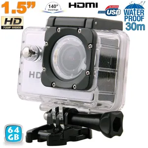 Comparateur de prix : Yonis Mini Caméra Sport HD 720P Etanche 30M 1.5' Photos Vidéo Angle 140° Argent 64 Go