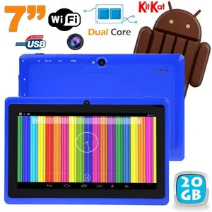 Tablette Tactile Android 6.0 7 Pouces Quad Core 24Go Dual Cam Flash Bleue YONIS pas cher