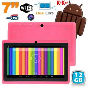 Comparateur de prix : Tablette Tactile Android 6.0 7 Pouces Quad Core Dual Cam Flash Rose 16 Go YONIS