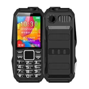 YONIS Téléphone Portable Étanche 1,8' IP68 Incassable Dual SIM Bluetooth Noir pas cher