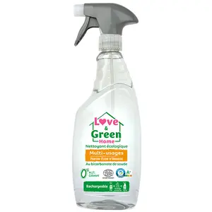 Love & Green Home Nettoyant Multi-Usages au Bicarbonate de Soude Fleur... pas cher