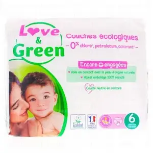 Comparateur de prix : Love & Green Couches T6x34 (>16 kg)